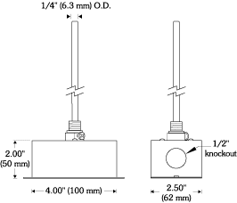 Dimensions for TE-703-C, and -D