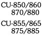 CU-850/860/870/880 Current Sensors