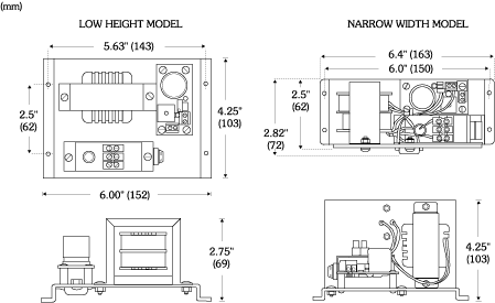 Dimensions for PS-200