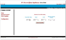 MaverickStat Configuration:  Remote Override Setup