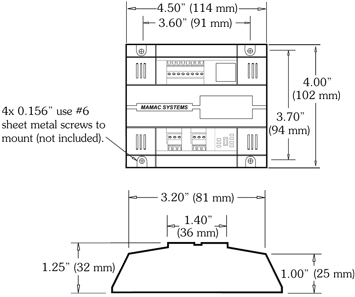 IP-MT-101 Dimensions