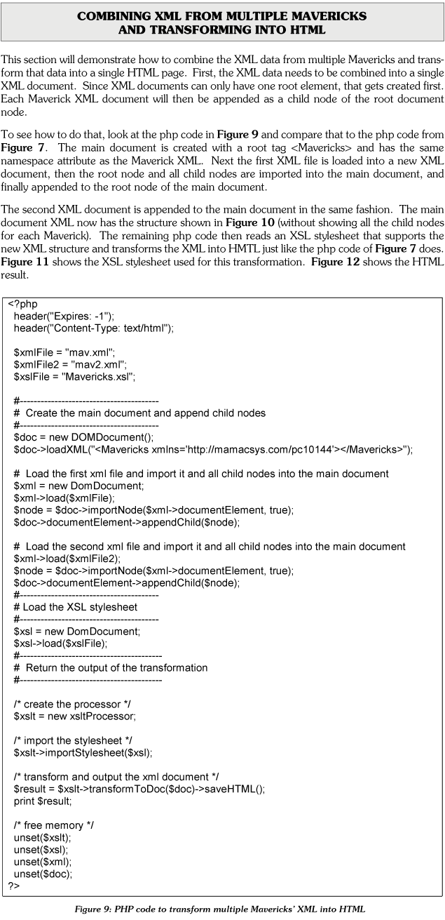 Maverick XML Tutorial page 8