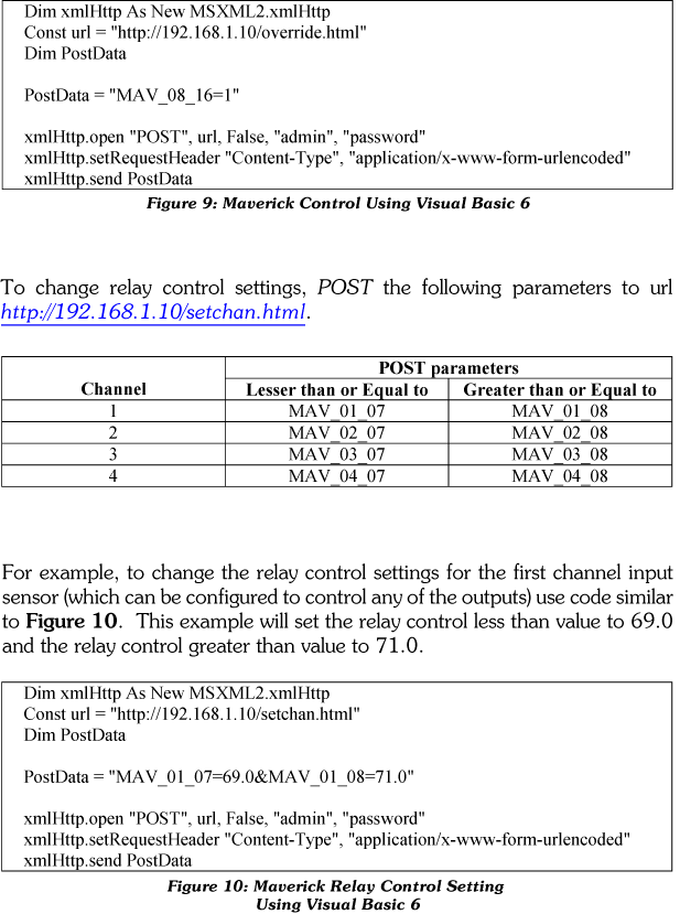 Parsing Maverick XML Data and Remotely Controlling Outputs page 8